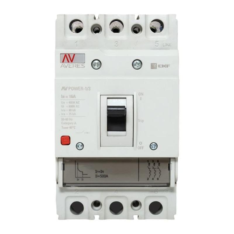 Выключатель автоматический AV POWER-1/3  16А 80kA TR AVERES | mccb-13-16H-TR-av | EKF — миниатюра 21