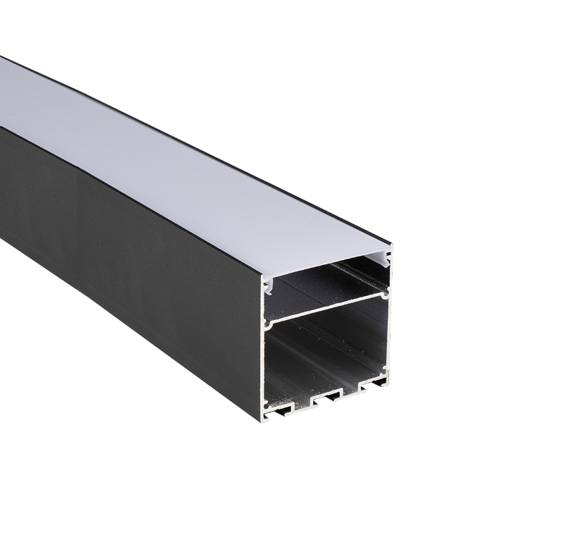Профиль алюминиевый PAL 5050-BLACK (комплект) накладной 2м анод.с подвесом   | .5058897 | Jazzway — фото 1 | Sento