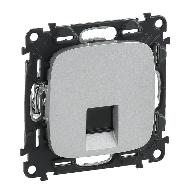 Valena ALLURE DIY Алюминий Розетка комп(RJ45) 1-ая 5 кат UTP | 753940 | Legrand — Legrand
