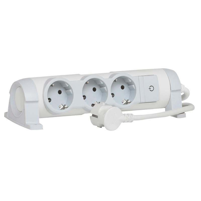 COMFORT Удлинитель У03К 3 места 1,5м 3х1,5мм2 16А бел. — миниатюра 1