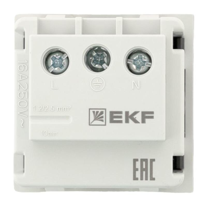 Розетка 45х45 с зазем., с защ. шторками, 90 градусов, черная, матовая |E2MR16-028-30|EKF — миниатюра 11