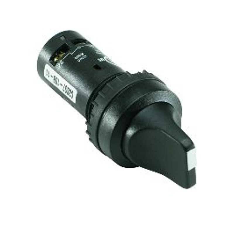 Переключатель C2SS2-10B-20 2-х позиционный черный 2НО (90 градус ов) с фиксацией (черное декор. кольцо) | 1SFA619201R1026 | ABB — ABB