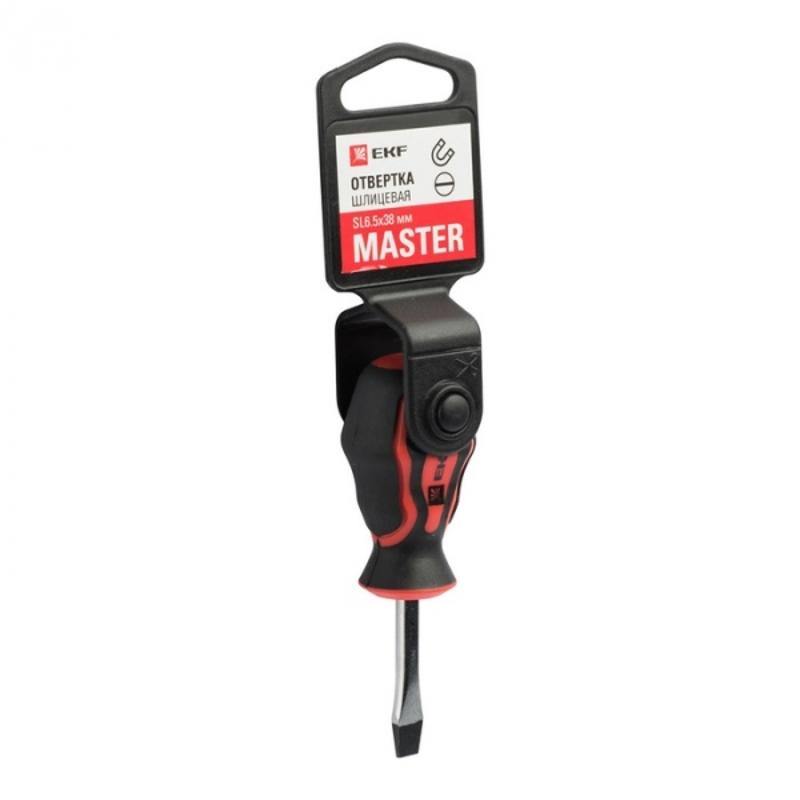 Отвертка Master SL6.5x38 мм EKF Basic|sl-6.5-38-mas|EKF — EKF