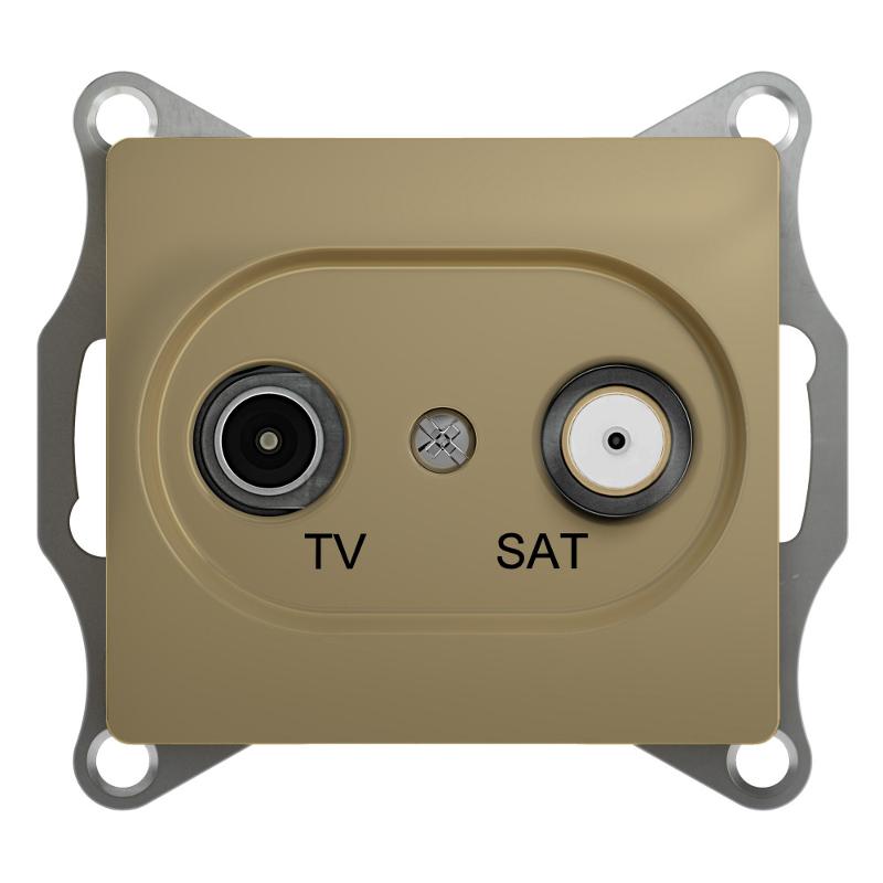 Glossa Титан TV-SAT Розетка одиночная 1DB | GSL000497 | SE — Systeme Electric