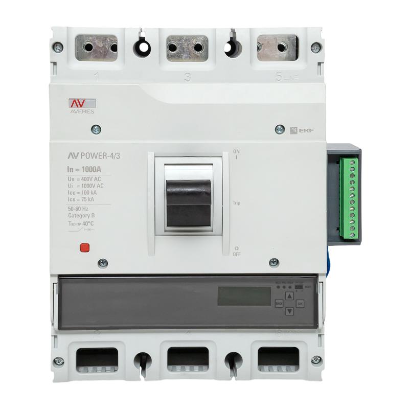 Выключатель автоматический AV POWER-4/3 1000А 100kA ETU6.2 AVERES | mccb-43-1000H-6.2-av | EKF — миниатюра 4