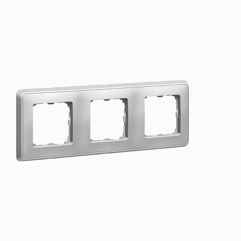 Cariva DIY Рамка 3 поста алюминий | 695984 | Legrand — Legrand