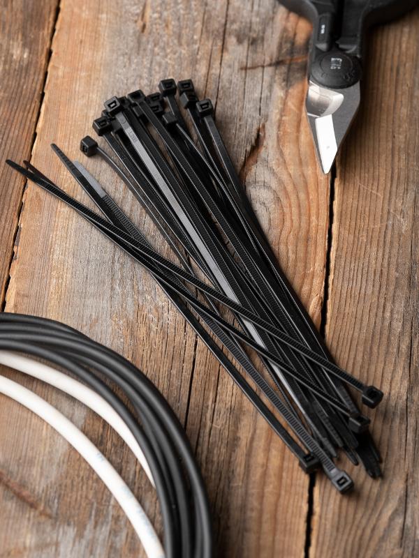 Хомут P6.6 стандартный (ч), 3.6x140 (100шт) FlexLock PROxima | plc-fl-ctsb-3.6x140 | EKF — миниатюра 5