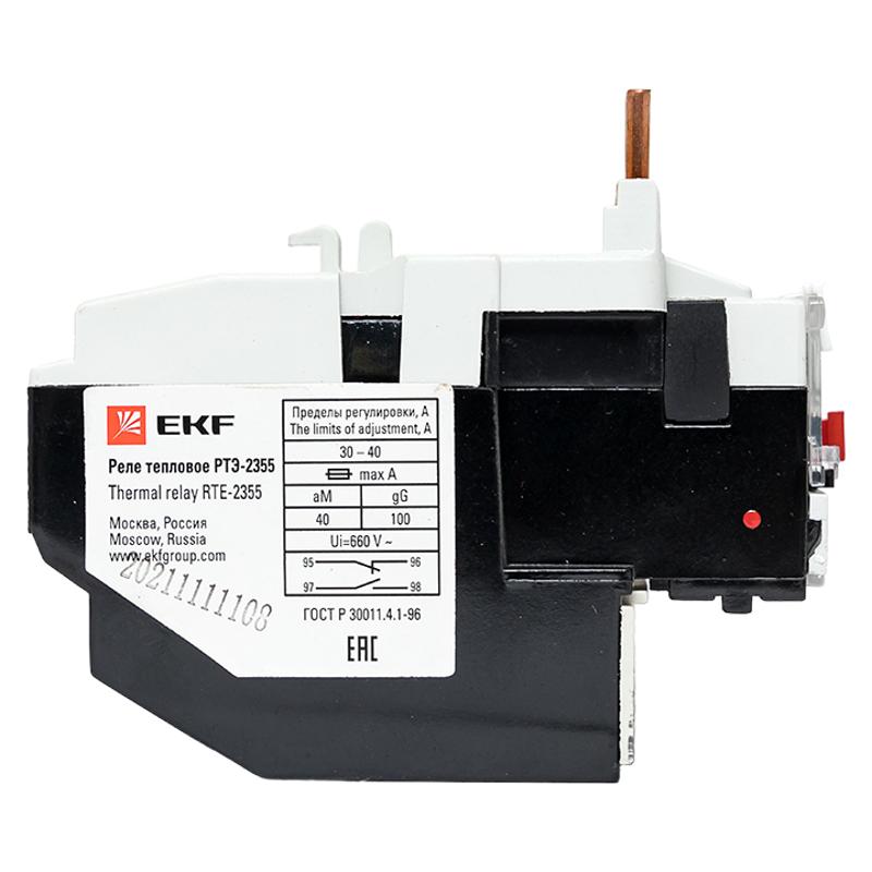 Реле тепловое РТЭ-2355 30-40А EKF PROxima | rel-2355-30-40 | EKF — миниатюра 15