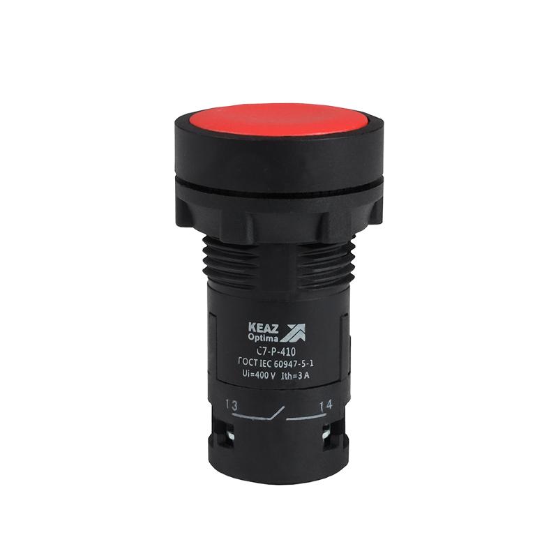 Кнопка OptiSignal Compact D22 C7-P-410 красная 1НО XB7NA41 | 362033 | КЭАЗ — КЭАЗ (Курский электроаппаратный завод)