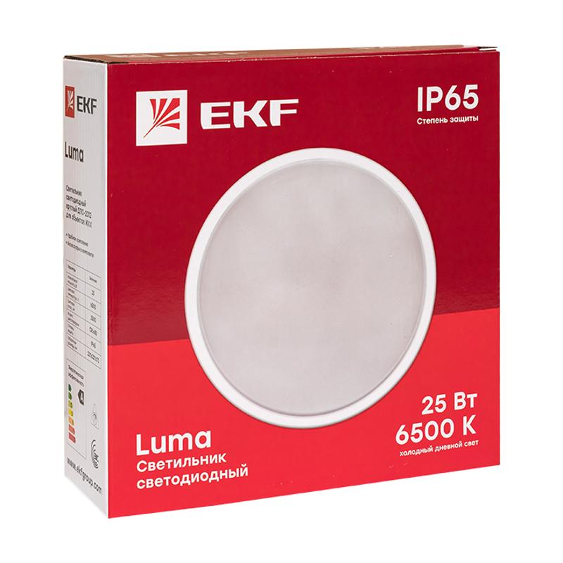 Светильник светодиодный ЖКХ круг ДПО-2012 25Вт 6500K IP65  EKF PROxima | BKL-2012-R-25-6500 | EKF — миниатюра 5
