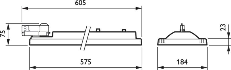 Светильник светодиодный SM505T LED90S/830 PSU DA25N BK | 910500459756 | Philips — миниатюра 2