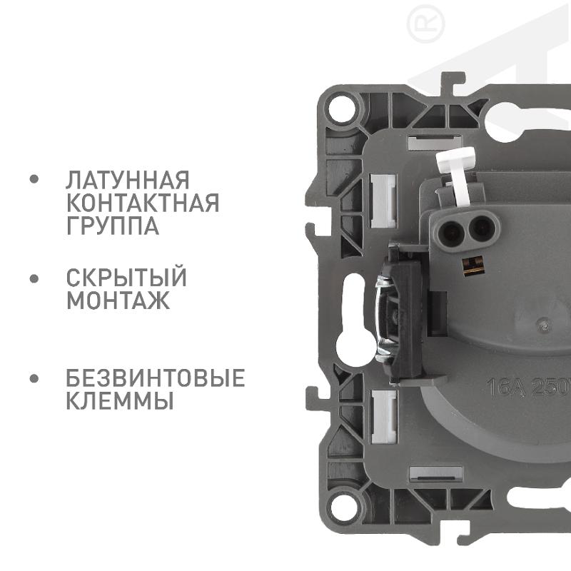 Розетка 12-2105-06 2P, 16АХ-250В, чёрный — миниатюра 4