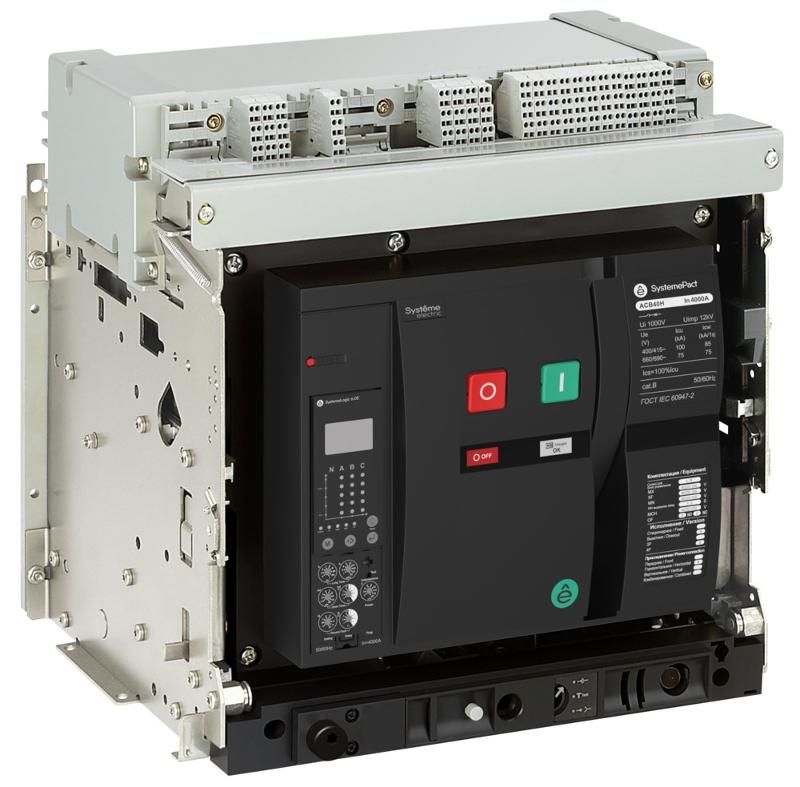 ВОЗДУШНЫЙ АВТ.ВЫКЛ.SYSTEMEPACT ACB 08H 3P 6.0E ВЫК,MCH+MX+XF DC 220V | SPA40H083DXDD58ERU | SE — фото 1 | Sento