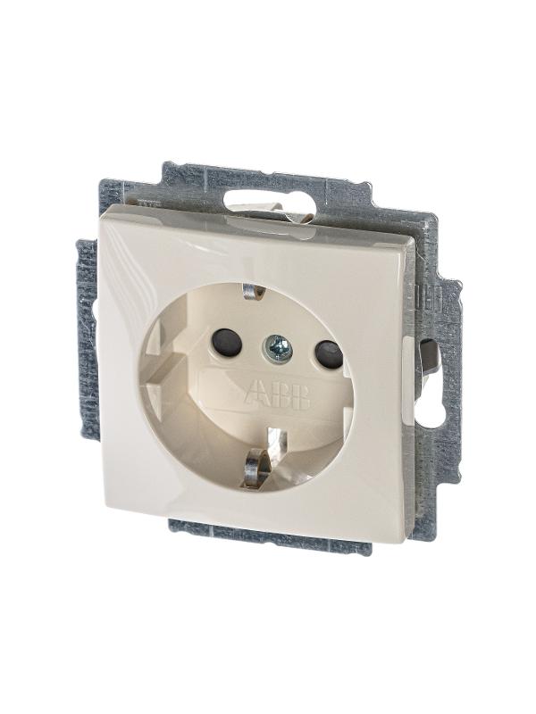 ABB Basic 55 Сл. кость Розетка с/з с защитными шторками | 2013-0-5279  | 2CKA002013A5279 | ABB — ABB