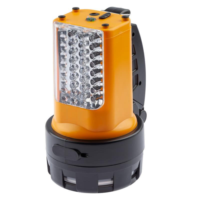 Фонарь прожекторный  PA-601  АЛЬФА 19xLED + 24xLED, литий 3Ач, ЗУ 220V+12V, карт] | Б0031036 | ЭРА — миниатюра 3
