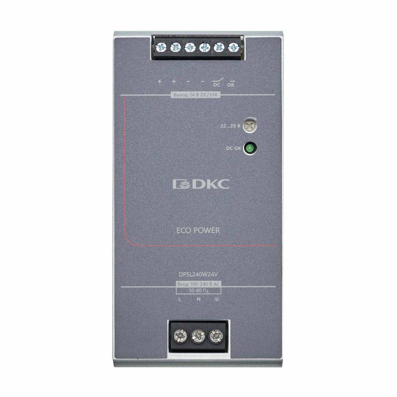 Источник питания "ECO POWER", однофазный, 240Вт, 10А, 24В | DPSL240W24V | DKC — миниатюра 2