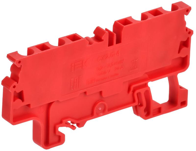 ARMAFIX Клемма пруж. CX2.5-4 4-конт. красная | AF-CT42-00-4-K04-002 | IEK — миниатюра 2