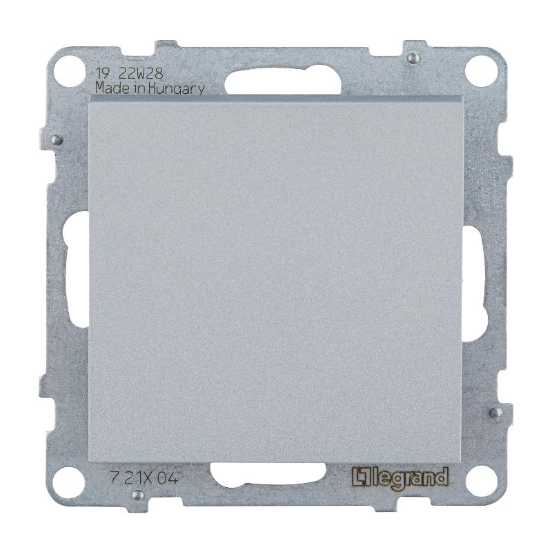 SUNO Выключатель 16АХ 250В. Безвинтовые зажимы. Цвет "Алюминий" — миниатюра 2
