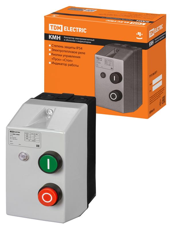 КМН10960 9А в оболочке с индикатором Ue=220В/АС3 IP54 | SQ0709-0021 | TDM — TDM ELECTRIC