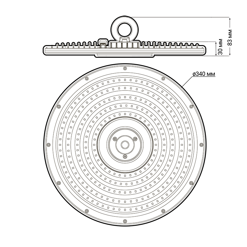 Светильник светодиодный промышленный PHB NLO 02 150w 5000K 90° IP65 | .5040410 | Jazzway — миниатюра 6