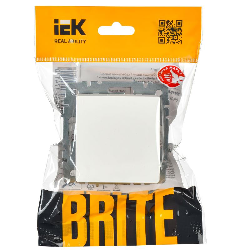 BRITE Выключатель 1-клавишный перекрестный 10А ВС10-1-3-БрБ белый | BR-V13-0-10-K01 | IEK — миниатюра 2