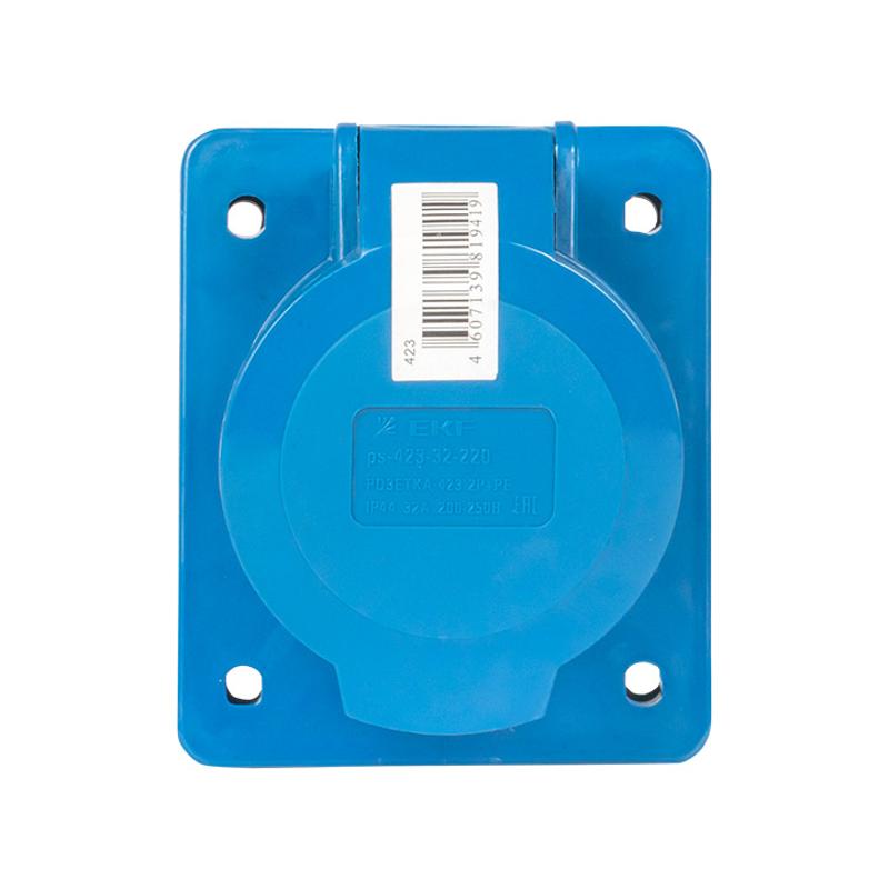 Розетка стационарная внутренняя 423 2Р+РЕ 32А 220В IP44 EKF PROxima | ps-423-32-220 | EKF — миниатюра 3