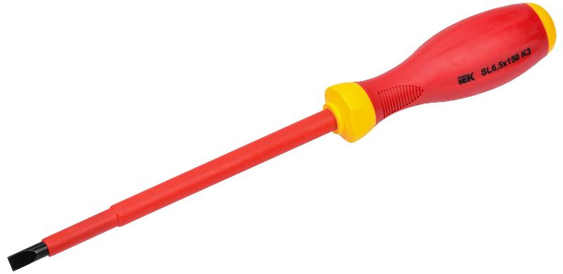 Отвертка диэлектрическая SL6,5х150 K3 ARMA2L 3 | A2L3-SC30-K3-SL-65-150 | IEK — миниатюра 1