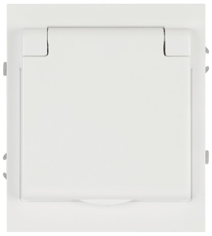 Розетка Arktik 16-2103-01 с заземлением 2P+E Schuko со шторками с крышкой 16А-250В белый | Б0070434 | ЭРА — ЭРА (Энергия света)