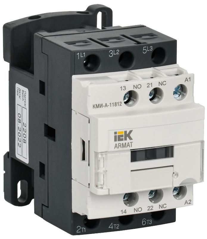 ARMAT Контактор КМИ-А-11812 LC1D 18А 230В/АС3 1НО/1НЗ  | AR-ACC-11-018-230-11 | IEK — IEK (ИЭК)