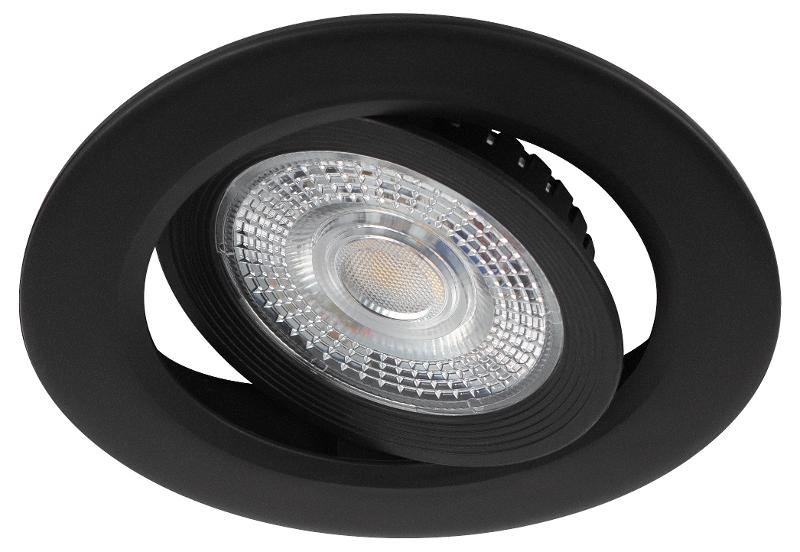 Светильник светодиодный встраиваемый  KL LED 25A-5 4K BK круглый поворотный черный 5Вт 4000К | Б0068180 | ЭРА — миниатюра 1