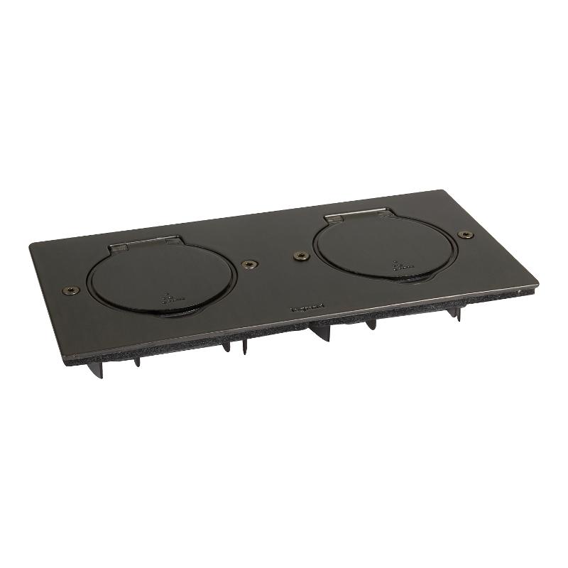 Встраиваемый розеточный блок IP44, цвет коричневый, 2 х 2 модуля | 089752 | Legrand — Legrand