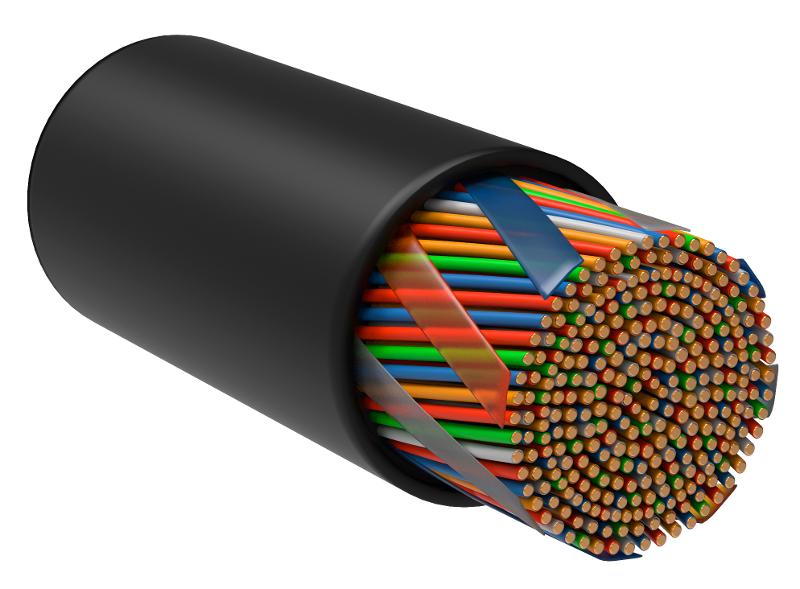 Кабель связи витая пара U/UTP, кат.5E 25х2х24AWG solid, LDPE, 305м, черный | LC3-C5E25-139 | ITK — ITK