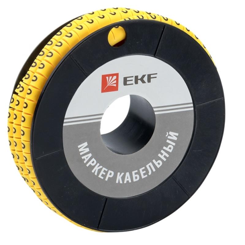 Маркер-кабельный 6,0кв.мм "0" (500шт.) (ЕС-3) EKF PROxima | plc-KM-6-0 | EKF — EKF