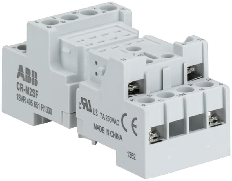 Цоколь CR-M4SF (стандартный) для реле CR-M 2/4ПК, вилочный зажим|1SVR405651R3300| ABB — ABB
