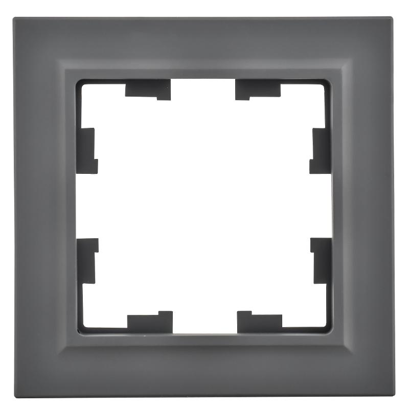 BRITE Рамка 1-ая РУ-1-БрГ графит | BR-M12-K53 | IEK — миниатюра 2
