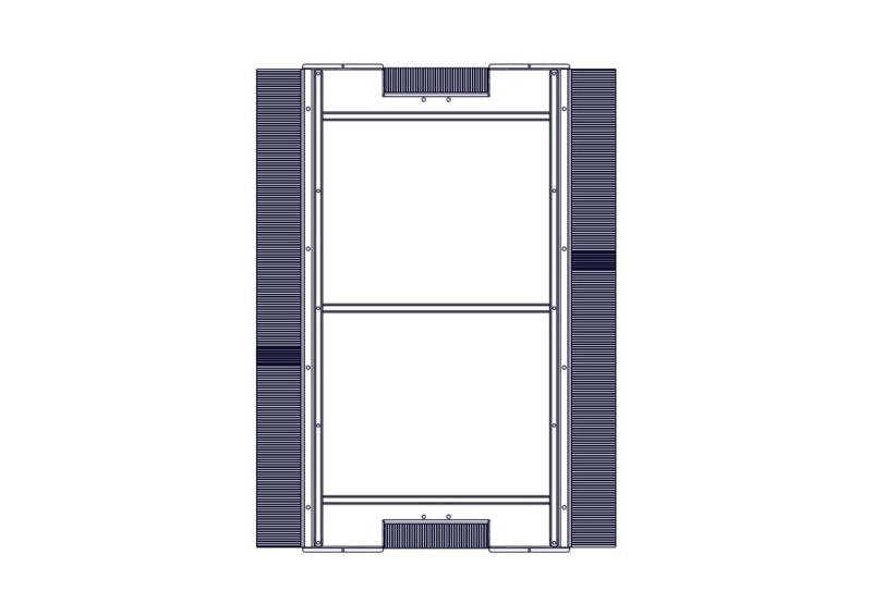 Донная панель для шкафов серии Uniprom, с кабельными вводами, 750x1070мм | UR315XBP | SE — миниатюра 2