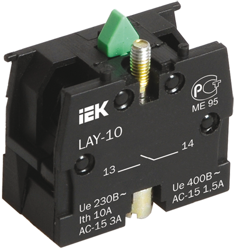 Контактный блок 1р для серии LAY5  | BDK11 | IEK — миниатюра 3