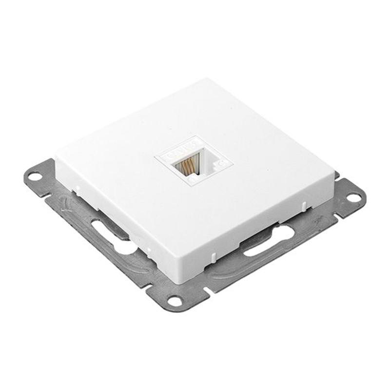 Механизм розетки RJ11, белый Эпика EKF | UP1-SOW-RJ11 | EKF — миниатюра 8