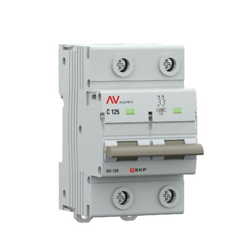 Выключатель автоматический AV-125 2P 125A (D) 10kA  AVERES |mcb125-2-125D-av| EKF — миниатюра 8