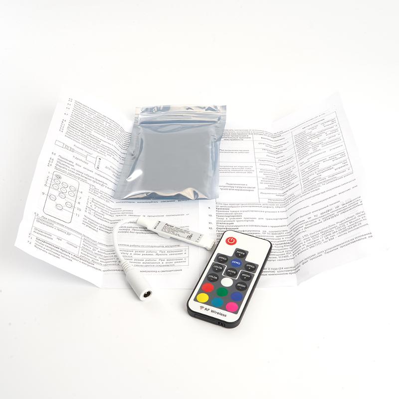 Контроллер RGB min для светодиодной ленты с П/У белый, 12-24V, LD66 | 48032 | FERON — миниатюра 4