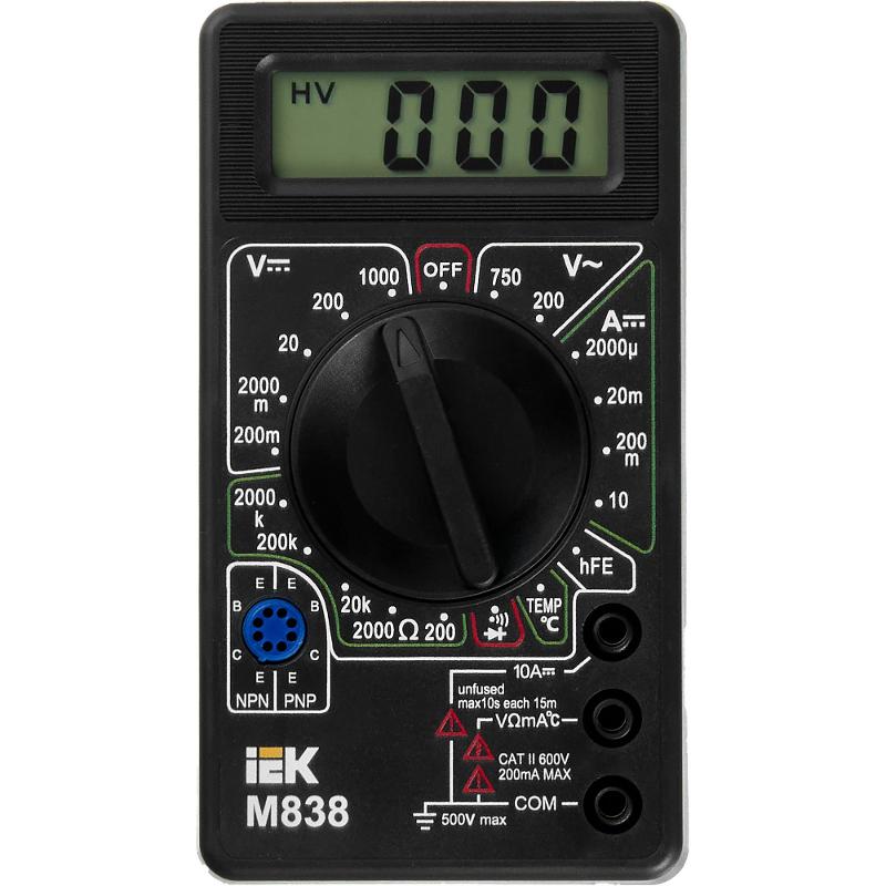 Мультиметр цифровой  Universal M838  | TMD-2S-838 | IEK — миниатюра 4