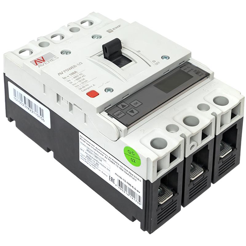 Выключатель автоматический AV POWER-1/3 100А 50kA ETU6.0 | mccb-13-100-6.0-av | EKF — миниатюра 3