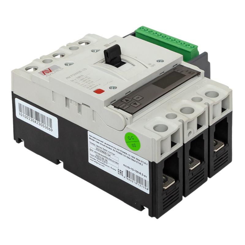 Выключатель автоматический AV POWER-1/3 100А 50kA ETU6.2 | mccb-13-100-6.2-av | EKF — миниатюра 11