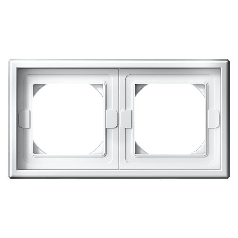 ArtGallery Белый Рамка 2-постовая IP44,  БЕЛЫЙ | GAL440102 | SE — Systeme Electric