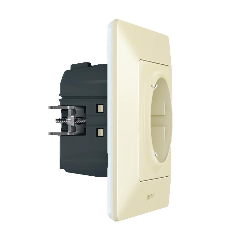 Розетка умная с/з Valena Life 16А 230В сл. кость Netatmo — миниатюра 3