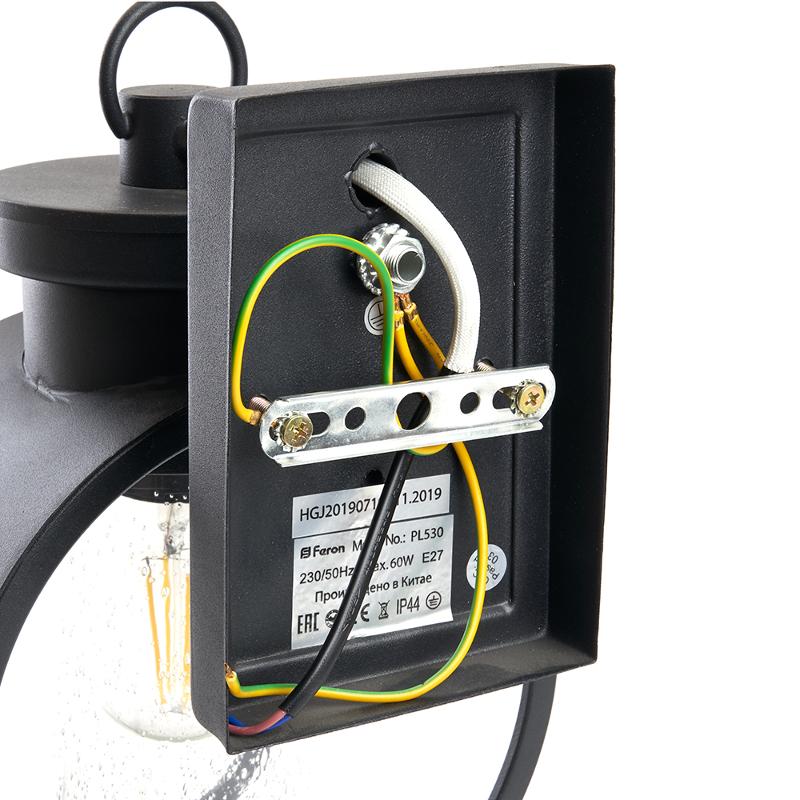 Светильник садово-парковый PL530 60W E27 230V, черный | 11889 | Feron — миниатюра 4