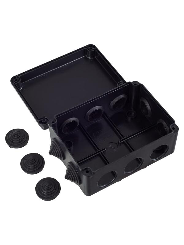 Коробка расп. КМ41242 150х110х70мм IP55 10 вв. черная | UKO11-150-110-070-K02-55 | IEK — миниатюра 4