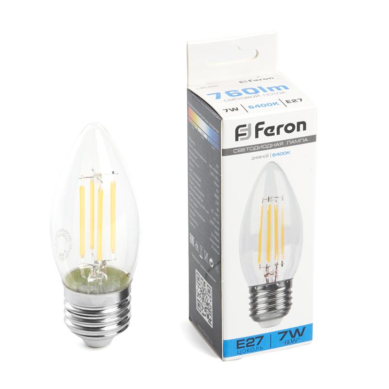 Лампа светодиодная, (7W) 230V E27 6400K, LB-66 | 38272 | FERON — фото 1 | Sento
