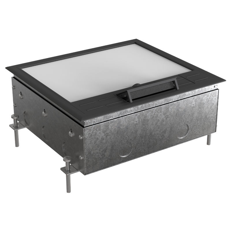 MultiDesk Люк на 12 модулей IP40 для бетонных полов с монтажной коробкой, тип MDK10 | MDK10212 | SE — миниатюра 9