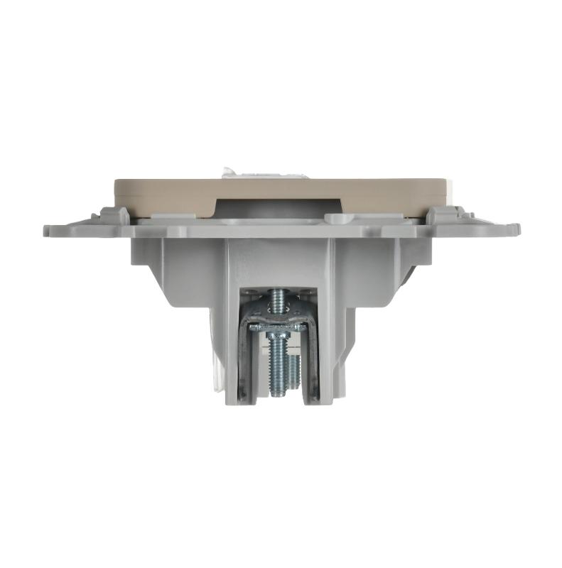 FLITE Розетка компьютерная RJ45 кат.5Е UTP РК5е-1-0-ФлЛ льняной | FI-K12-1-K88 | IEK — миниатюра 5